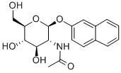 (2'-NAPHTHYL) 2-ACETAMIDO-2-DEOXY-BETA-D-GLUCOPYRANOSIDE Struktur