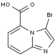 IMidazo[1,2-a]pyridine-5-carboxylic acid, 3-broMo- Struktur