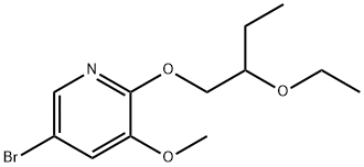 5-broMo-2-(2-ethoxybutoxy)-3-Methoxypyridine Struktur