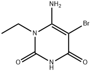 6-AMINO-5-BROMO-1-ETHYLPYRIMIDINE-2,4(1H,3H)-DIONE Struktur