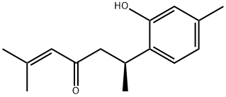 (6S)-2-Methyl-6-(2-hydroxy-4-methylphenyl)-2-hepten-4-one Struktur