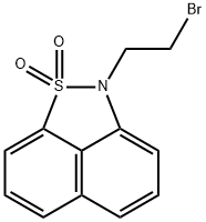 2-(2-BROMOETHYL)-2H-NAPHTHO[1,8-CD]ISOTHIAZOLE 1,1-DIOXIDE Struktur