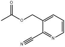 ACETIC ACID 2-CYANO-PYRIDIN-3-YLMETHYL ESTER Struktur