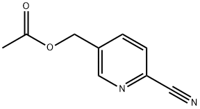 ACETIC ACID 6-CYANO-PYRIDIN-3-YLMETHYL ESTER Struktur