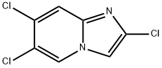 2,6,7-TRICHLOROIMIDAZO[1,2-A]PYRIDINE Struktur