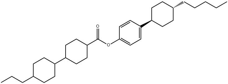 TRANS,TRANS-4-(TRANS-4-PENTYLCYCLOHEXYL)-PHENYL 4''-PROPYLBICYCLOHEXYL-4-CARBOXYLATE Struktur