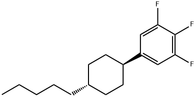 1,2,3-Trifluoro-5-(trans-4-pentylcyclohexyl)benzene Struktur