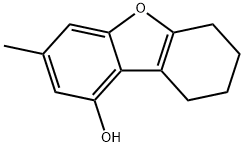 1-Dibenzofuranol, 3-Methyl-6,7,8,9-tetrahydro- Struktur