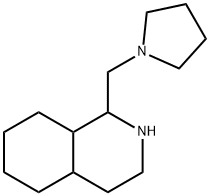 1-PYRROLIDIN-1-YLMETHYL-DECAHYDRO-ISOQUINOLINE
 Struktur