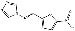 N-[(5-Nitro-2-furanyl)methylene]-4H-1,2,4-triazol-4-amine Struktur