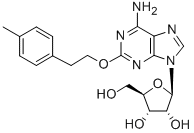 2-(2-(4-methylphenyl)ethoxy)adenosine Struktur