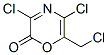 2H-1,4-Oxazin-2-one,  3,5-dichloro-6-(chloromethyl)- Struktur