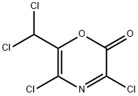 2H-1,4-Oxazin-2-one,  3,5-dichloro-6-(dichloromethyl)- Struktur