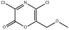 2H-1,4-Oxazin-2-one,  3,5-dichloro-6-(methoxymethyl)- Struktur