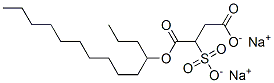 disodium 4-tetradecyl 2-sulphonatosuccinate Struktur