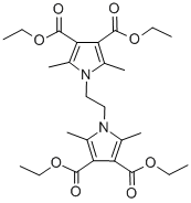 TETRAETHYL 1,1'-ETHYLENEBIS(2,5-DIMETHYL-1H-PYRROLE-3,4-DICARBOXYLATE) Struktur