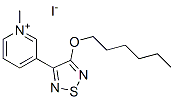 3-(4-HEXYLOXY-1,2,5-THIADIAZOL-3-YL)-1-METHYLPYRIDINIUM IODIDE Struktur