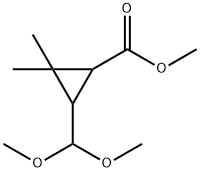 Methyl 3-dimethoxymethyl-2,2-dimethylcyclopropanecarboxylate Struktur