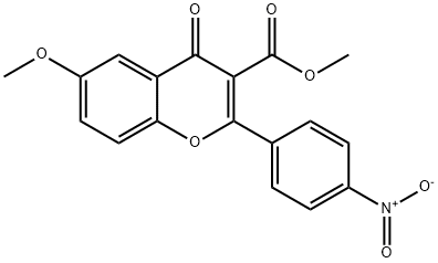 6-Methoxy-3-(methoxycarbonyl)-2-(4-nitrophenyl)-4H-benzopyran-4-one