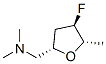 2-Furanmethanamine,4-fluorotetrahydro-N,N,5-trimethyl-,[2S-(2alpha,4beta,5alpha)]- Struktur