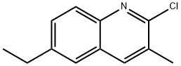 2-CHLORO-6-ETHYL-3-METHYLQUINOLINE Struktur