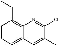 2-CHLORO-8-ETHYL-3-METHYLQUINOLINE Struktur