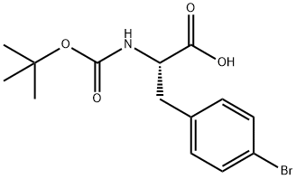 DL-Phenylalanine, 4-broMo-N-[(1,1-diMethylethoxy)carbonyl]- Struktur