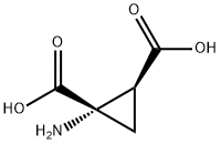 1,2-Cyclopropanedicarboxylicacid,1-amino-,cis-(9CI) Struktur