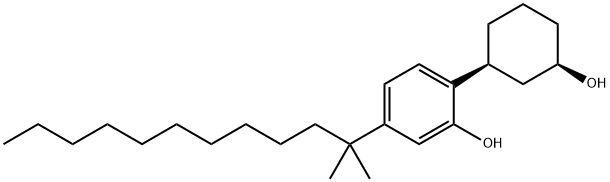 5-(1,1-Dimethylundecyl)-2-[(1S,3R)-3-hydroxycyclohexyl]phenol Struktur