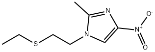 1-[2-(Ethylthio)ethyl]-2-Methyl-4-nitroiMidazole Struktur