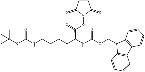 FMOC-LYS(BOC)-OSU Struktur