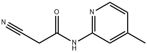 2-cyano-N-(4-methylpyridin-2-yl)acetamide Struktur