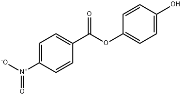 4-Hydroxyphenyl 4-nitrobenzoate Struktur