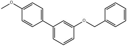 3-(Benzyloxy)-4'-Methoxy-1,1'-biphenyl Struktur