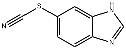 Thiocyanic acid, 1H-benzimidazol-5-yl ester (9CI) Struktur