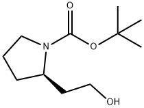 tert-butyl (2R)-2-(2-hydroxyethyl)pyrrolidine-1-carboxylate Struktur