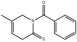 2(1H)-Pyridinethione,  1-benzoyl-3,6-dihydro-5-methyl-  (7CI,8CI) Struktur