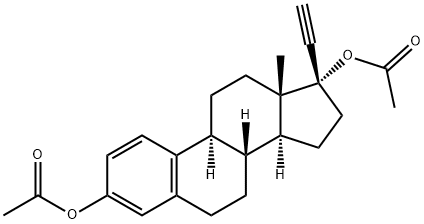 Ethynylestradiol Diacetate Struktur