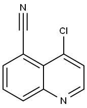 4-氯-5-氰基喹啉 結(jié)構(gòu)式