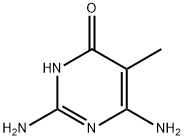 4(1H)-Pyrimidinone, 2,6-diamino-5-methyl- (9CI) Struktur