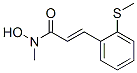 N-hydroxy-N-methyl-3-(2-(methylthio)phenyl)-2-propenamide Struktur