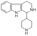 1H-Pyrido(3,4-b)indole, 2,3,4,9-tetrahydro-1-(4-piperidinyl)- Struktur