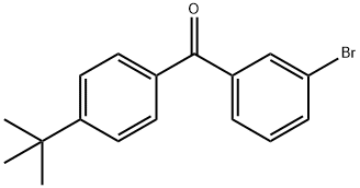 3-BROMO-4'-TERT-BUTYLBENZOPHENONE Struktur