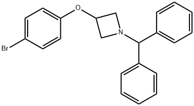 3-(4-Bromophenoxy)-1-(diphenylmethyl)-azetidine Struktur