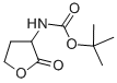 TERT-BUTYL (TETRAHYDRO-2-OXO-3-FURANYL)CARBAMATE Struktur