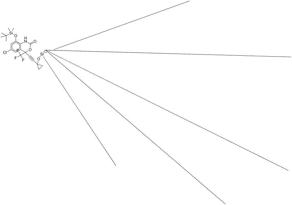 rac-8,14-Bis(tert-butyldimethylsilyloxy) Efavirenz-d4 Struktur