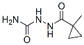 Cyclopropanecarboxylic acid, 1-methyl-, 2-(aminocarbonyl)hydrazide (9CI) Struktur