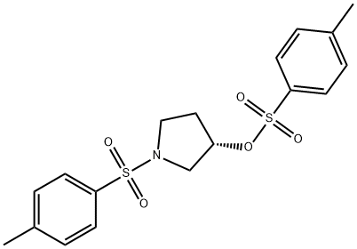 (S)-1-tosylpyrrolidin-3-yl 4-Methylbenzenesulfonate Struktur