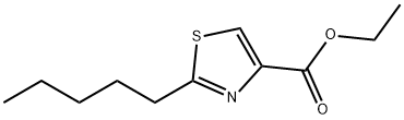 4-Thiazolecarboxylicacid,2-pentyl-,ethylester(9CI) Struktur