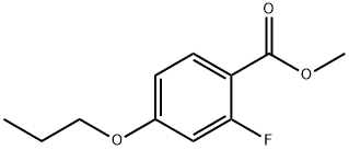 Methyl 2-fluoro-4-propoxybenzoate Struktur